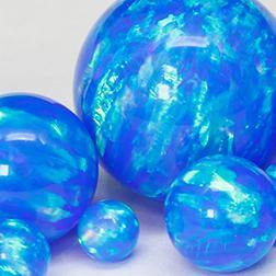 Replacement Synthetic Opal Bead Replacement Parts 4mm diameter Capri Blue Opal