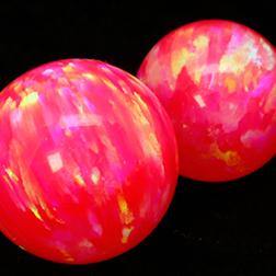 Replacement Synthetic Opal Bead Replacement Parts 4mm diameter Hot Pink Opal