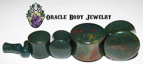 Bloodstone Plugs by Oracle Body Jewelry Plugs  