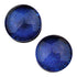 Dichroic Plugs by Glasswear Studios Plugs 7/8 inch (22mm) Blue