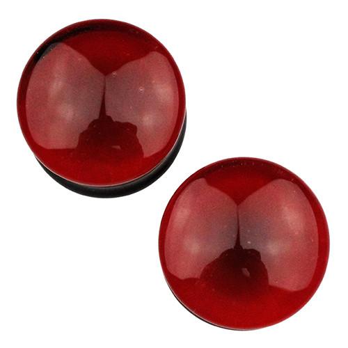 Candy Plugs by Glasswear Studios Plugs 1 inch (26mm) Cherry Red