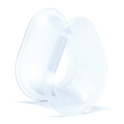 Clear Hydra Eyelets by Kaos Softwear Plugs 00 gauge (9.3mm) CR - Clear