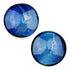 Gaia Plugs by Glasswear Studios Plugs 9/16 inch (14mm) Coastal (blue)