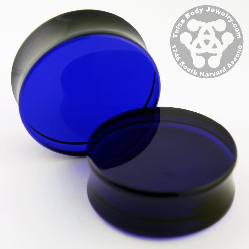 Jumbo Acrylic Plugs Plugs 1-3/8 inch (35mm) Dark Blue