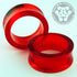 Jumbo Acrylic Tunnels Plugs 1-1/4 inch (32mm) Red