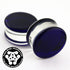 Cobalt Double Flare Glass Plugs Stretched Lobes