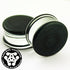 Indigo Sparkle Double Flare Glass Plugs Stretched Lobes 4 gauge (5mm) Indigo Sparkle