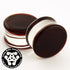 Ruby Double Flare Glass Plugs Stretched Lobes