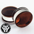 Sienna Double Flare Glass Plugs Stretched Lobes