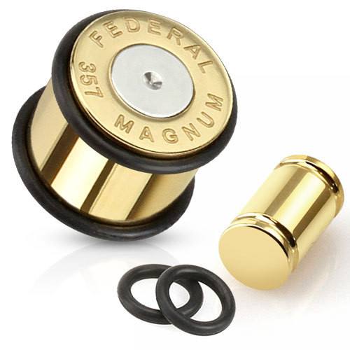Gold Bullet Plugs Plugs 2 gauge (6mm) Gold