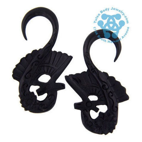 Horn Geisha Hangers by Oracle Body Jewelry Plugs 10 gauge (2.5mm) Horn