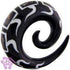 Abalone Inlay Horn Spirals Plugs  