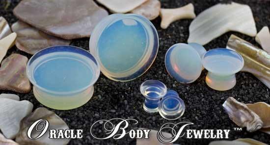 Opalite Mayan Plugs by Oracle Body Jewelry Plugs  
