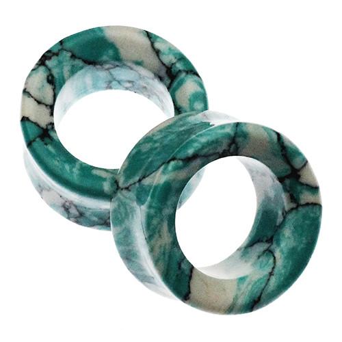 Ocean Wave Turquoise Eyelets by Oracle Body Jewelry Plugs 7/8 inch (22mm) Ocean Wave Turquoise