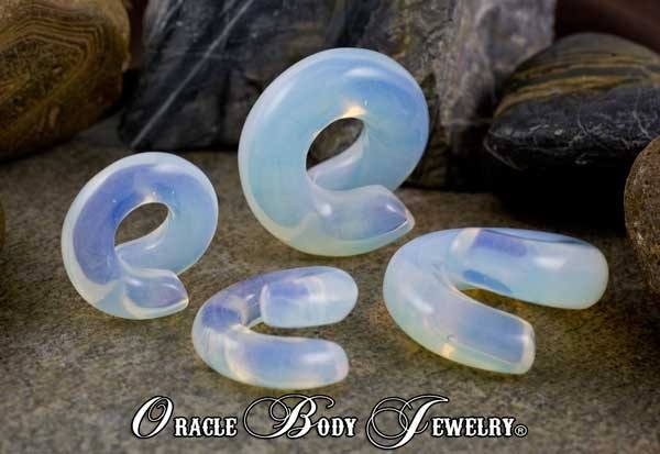 Opalite Coils by Oracle Body Jewelry Plugs 1/2 inch (12.5mm) Opalite