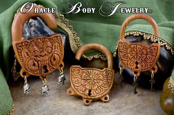 Saba Locked & Loaded Hangers by Oracle Body Jewelry Plugs  