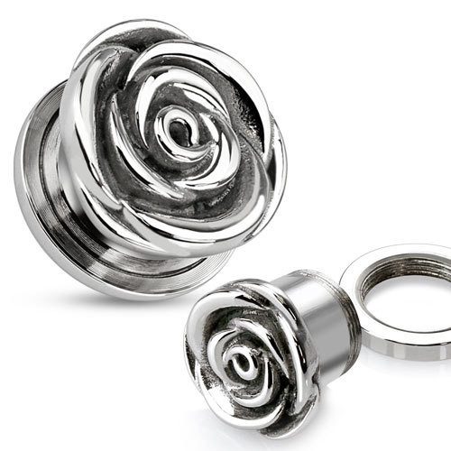 Rose Stainless Screw-on Plugs Plugs 1/2 inch (12mm) Stainless Steel