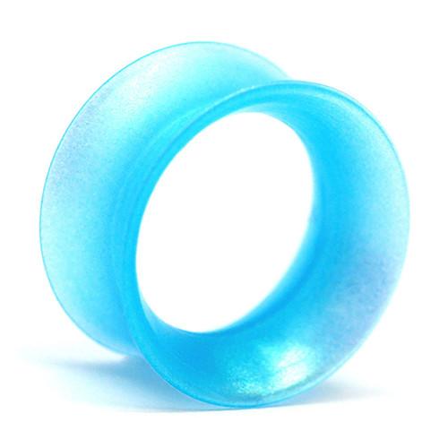 Sea Blue Pearl Skin Eyelets by Kaos Softwear Plugs 6 gauge (4.1mm) PS - Sea Blue Pearl