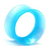 Sea Blue Pearl Skin Eyelets by Kaos Softwear Stretched Lobes 6 gauge (4.1mm) Sea Blue Pearl