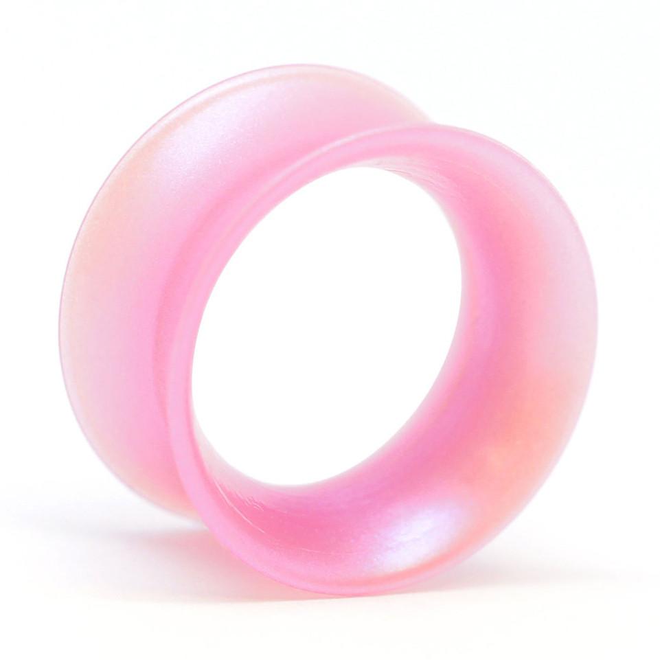 Shell Pink Pearl Skin Eyelets by Kaos Softwear Plugs 6 gauge (4.1mm) PP - Shell Pink Pearl