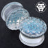 Bling Double Flare Glass Plugs Stretched Lobes