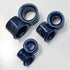 Single Flare Glass Tunnels by Glasshouse 33 Plugs 5/8 inch (16mm) Dark Blue