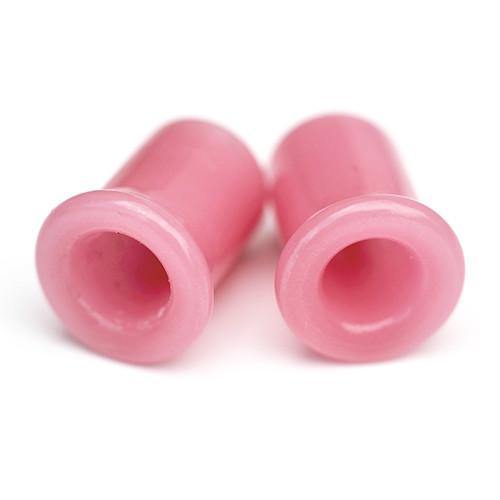 Single Flare Glass Tunnels by Glasshouse 33 Plugs 1/2 inch (13mm) Pink