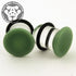 Mint Single Flare Glass Plugs Stretched Lobes