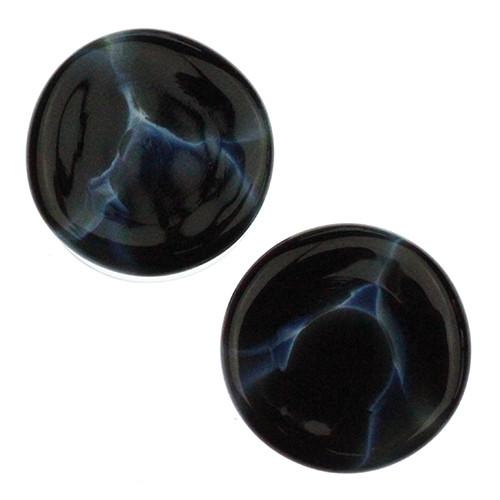 Tesla Plugs by Glasswear Studios Plugs 7/16 inch (11mm) Black