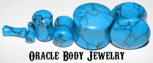 Turquoise Plugs by Oracle Body Jewelry Plugs  