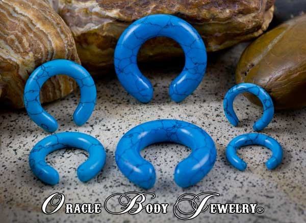 Turquoise Rings by Oracle Body Jewelry Plugs 8 gauge (3mm) Turquoise