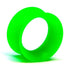 UV Green Skin Eyelets by Kaos Softwear Stretched Lobes 6 gauge (4.1mm) UV Green