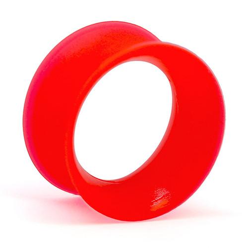 UV Red Skin Eyelets by Kaos Softwear Plugs 6 gauge (4.1mm) VR - UV Red