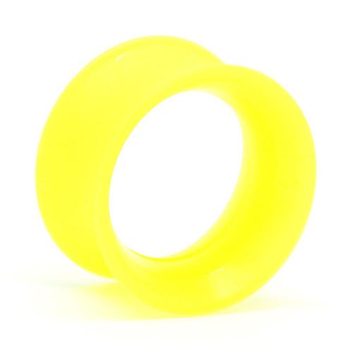 UV Yellow Skin Eyelets by Kaos Softwear Plugs 6 gauge (4.1mm) VY - UV Yellow