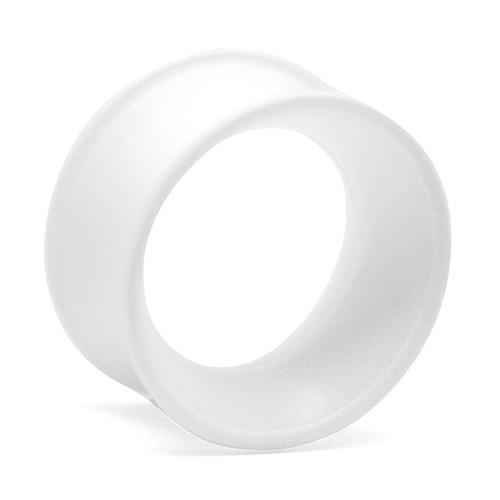 White Skin Eyelets by Kaos Softwear Plugs 10 gauge (2.5mm) WH - White