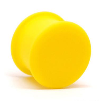 Yellow Hollow Plugs by Kaos Softwear Plugs 10 gauge (2.6mm) YE - Yellow