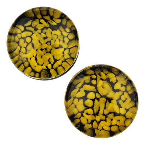 Yellow Pebble Plugs by Glasswear Studios Plugs  