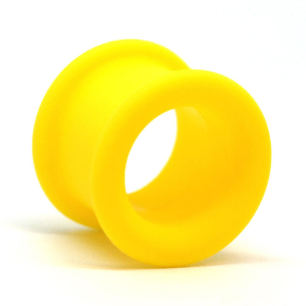 Yellow Tunnels by Kaos Softwear Plugs 0 gauge (8.3mm) YE - Yellow