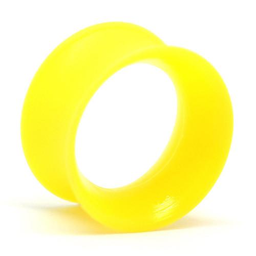 Yellow Skin Eyelets by Kaos Softwear Plugs 6 gauge (4.1mm) YE - Yellow