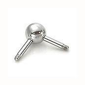 14g Stainless 90-degree 2-Way Balls (2-Pack) Replacement Parts 14g - 5mm diameter Stainless Steel