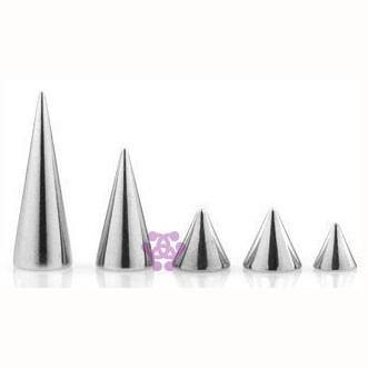 14g Stainless Replacement Cones (4-Pack) Replacement Parts 14g - 3x3mm cones Stainless Steel
