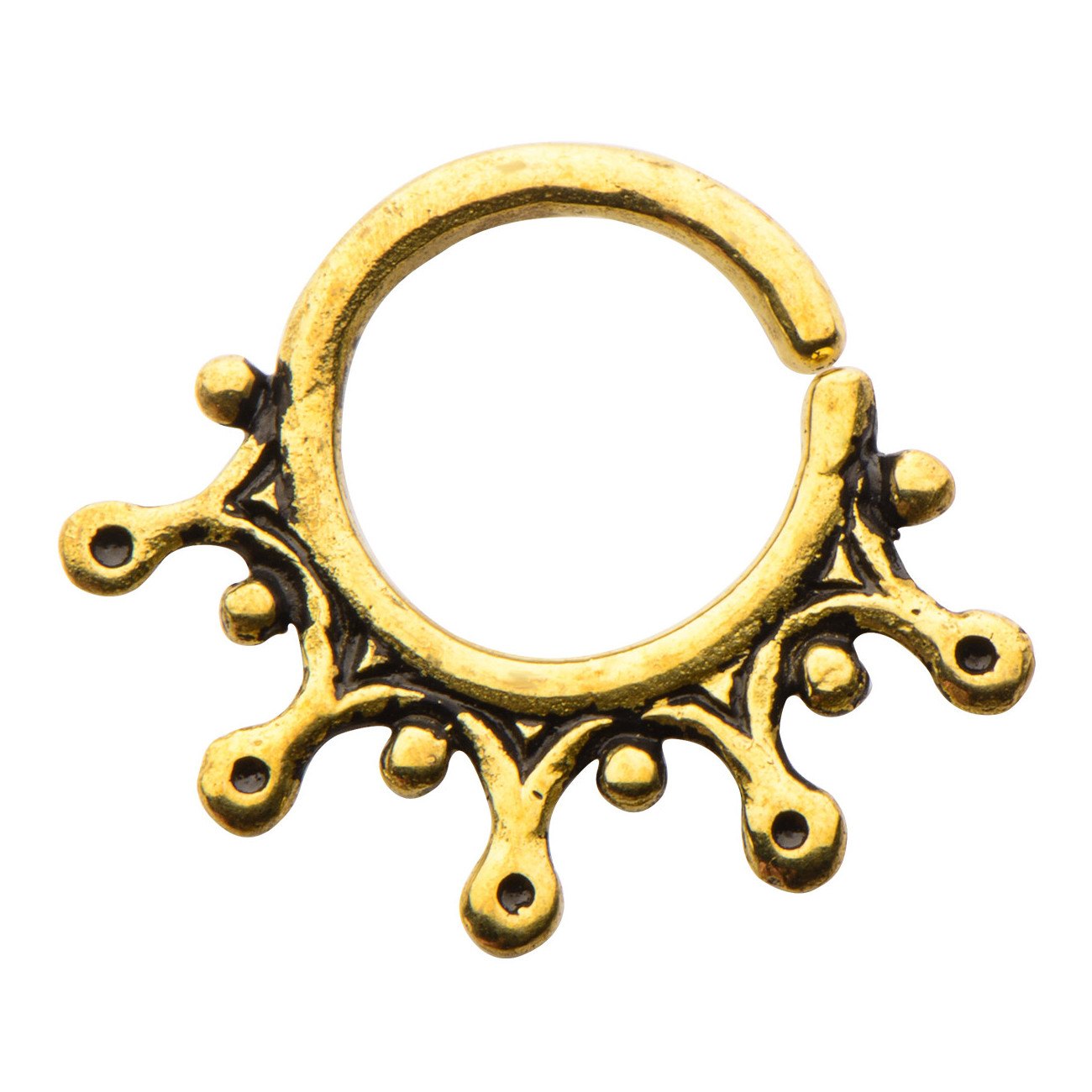 Stilla Yellow Brass Continuous Ring Continuous Rings  