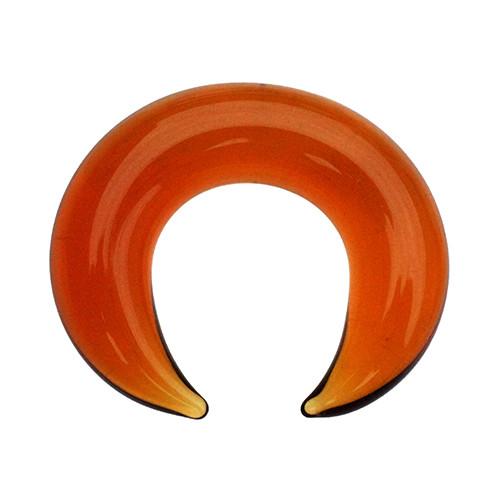 Amber Septum Pincer by Glasswear Studios Pincers 12 gauge (2mm) - 5/16" diameter Amber