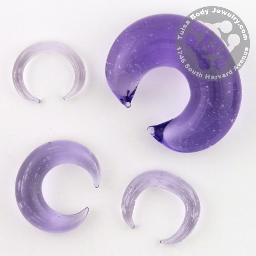 Translucent Purple Septum Pincer by Glasswear Studios | Tulsa Body Jewelry