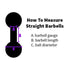 Opaque Acrylic Straight Barbell Straight Barbells  