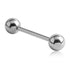 00g Stainless Straight Barbell (internal) Straight Barbells 00g - 1/2" long (13mm) - 14mm balls Stainless Steel