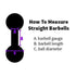 0g Stainless Straight Barbell (internal) Straight Barbells  