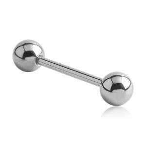 14g Stainless Straight Barbell by Body Circle Designs Straight Barbells 14g - 5/16" long - 5/32" balls Stainless Steel