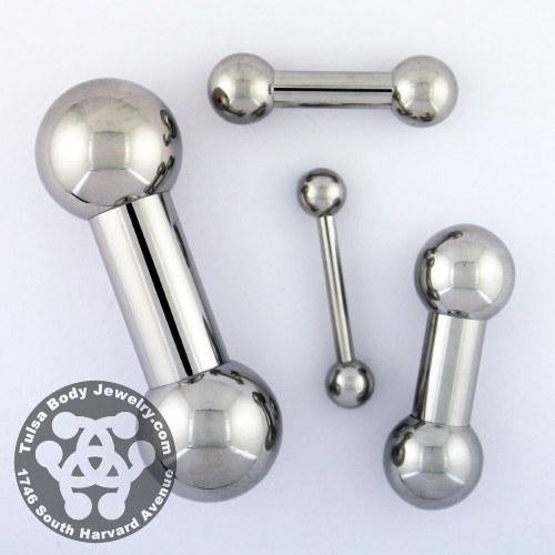 00g Straight Barbell by Body Circle Designs Straight Barbells 00g - 5/8" long - 9/16" balls Stainless Steel