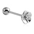 Daisy Stainless Tongue Barbell Tongue 14g - 5/8" long (16mm) Stainless Steel